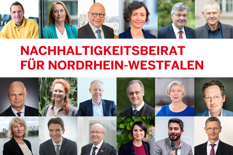 Die Mitglieder des NRW-Nachhaltigkeitsbeirats