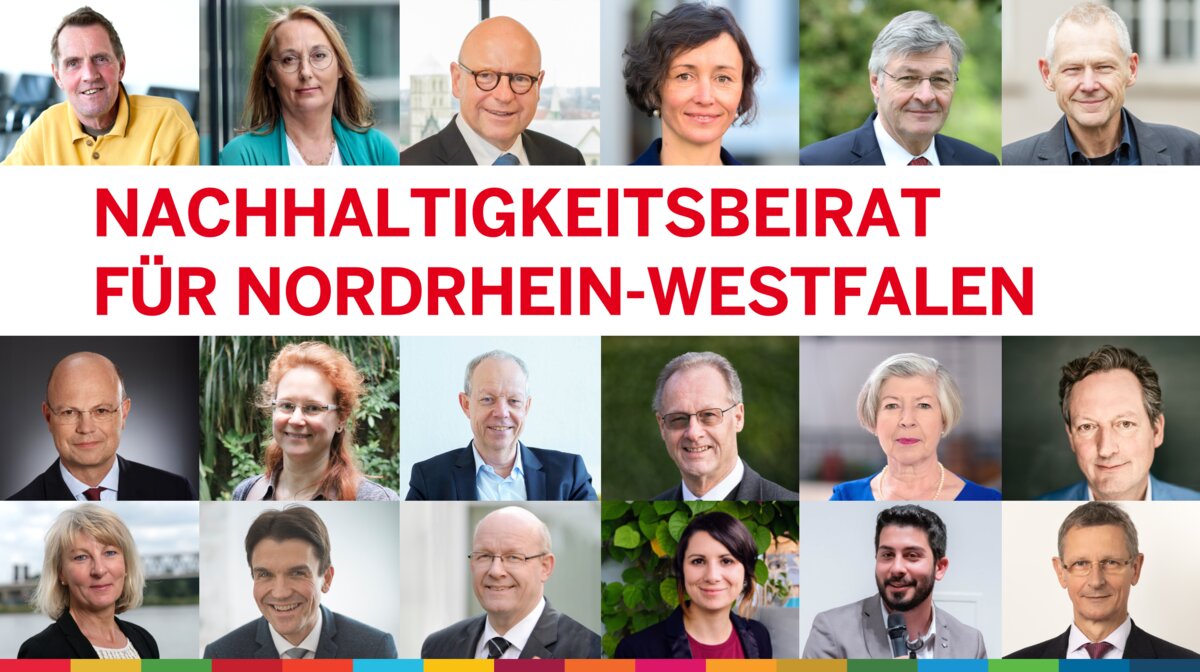 Die Mitglieder des NRW-Nachhaltigkeitsbeirats