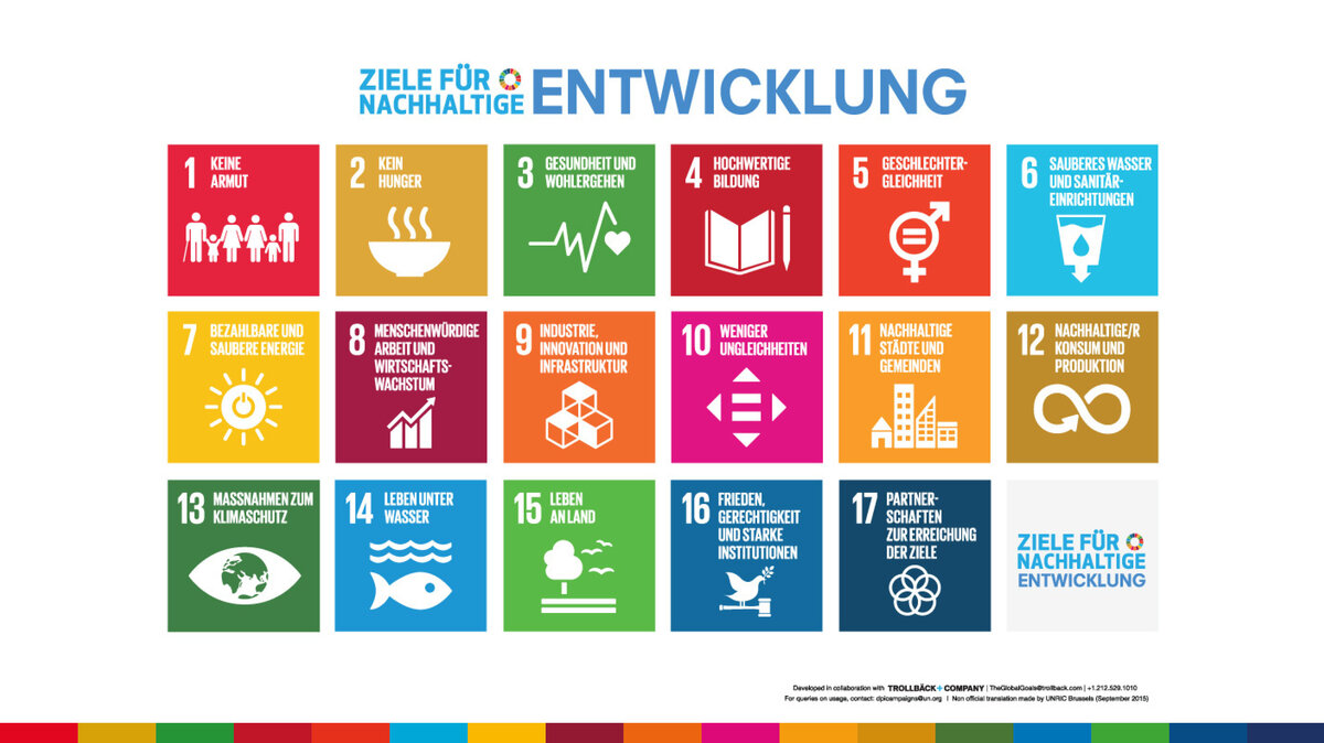 Die 17 SDG-Ziele im Überblick