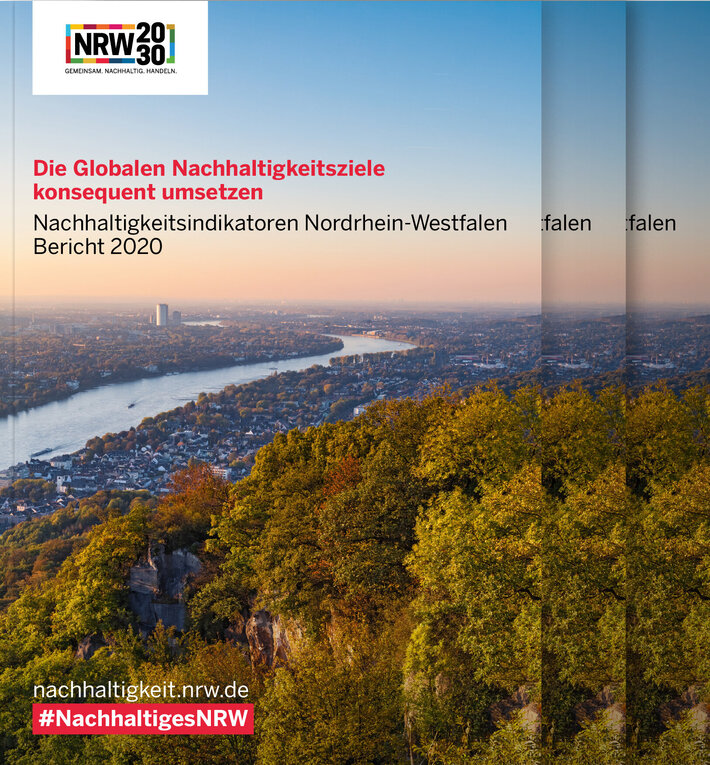 Titelbild des Berichts zu den Nachhaltigkeitsindikatoren Nordrhein-Westfalen