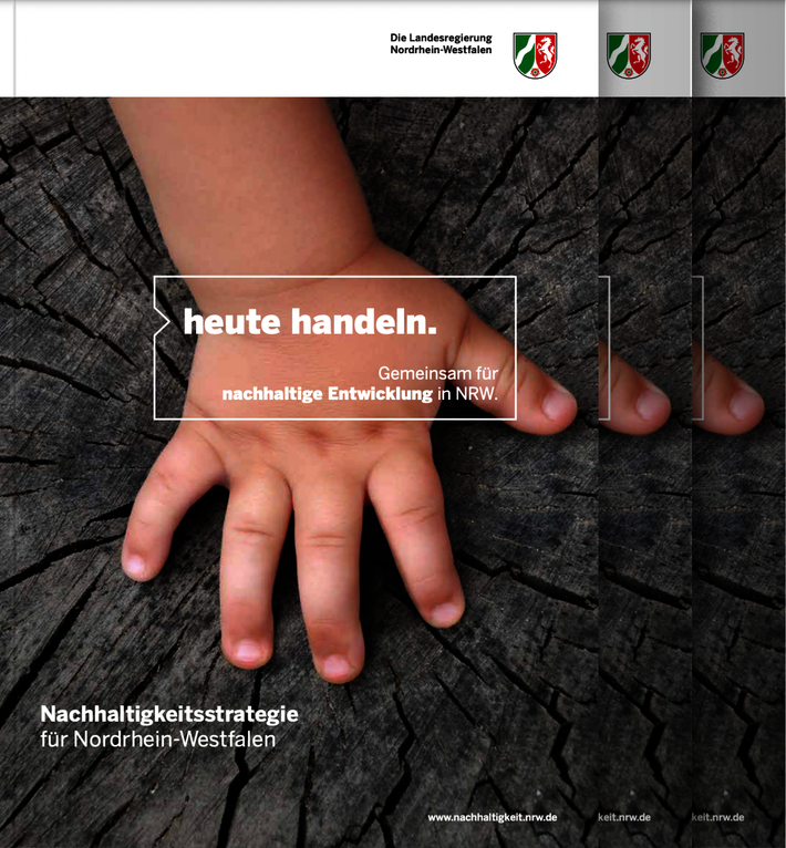 Titelbild der Nachhaltigkeitsstrategie des Landes Nordrhein-Westfalen aus dem Jahr 2016